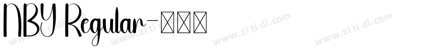 NBY Regular字体转换